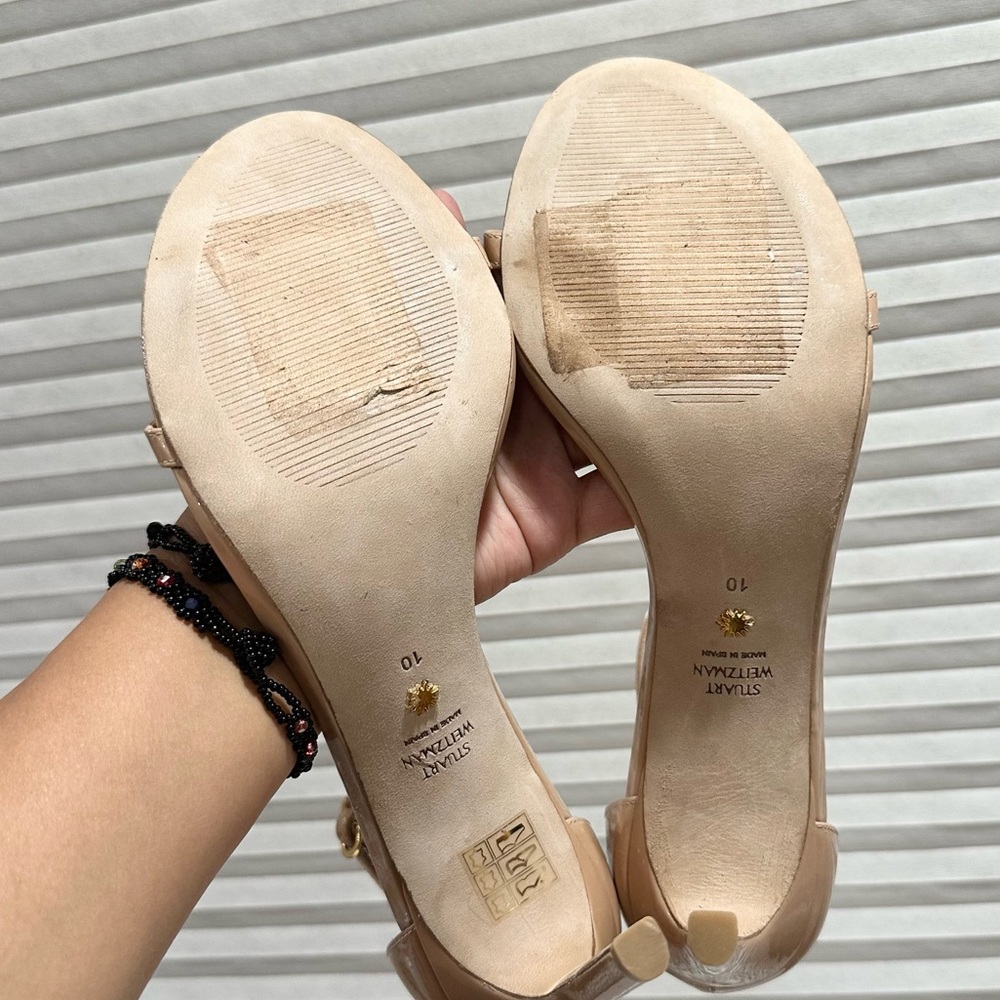 🌹STUART WEITZMAN 🌹 Nudistsong Ankle Strap Sandal Size: 10 - Picture 13 of 13